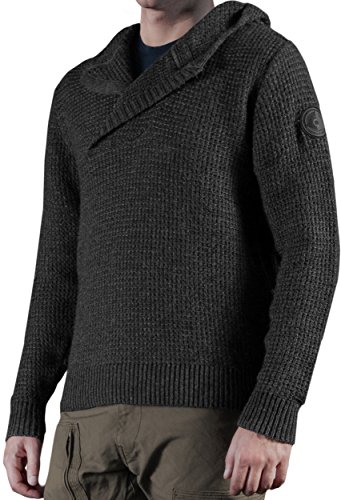 Musterbrand Halo Men Knit Hoodie UNSC Workout Grey L