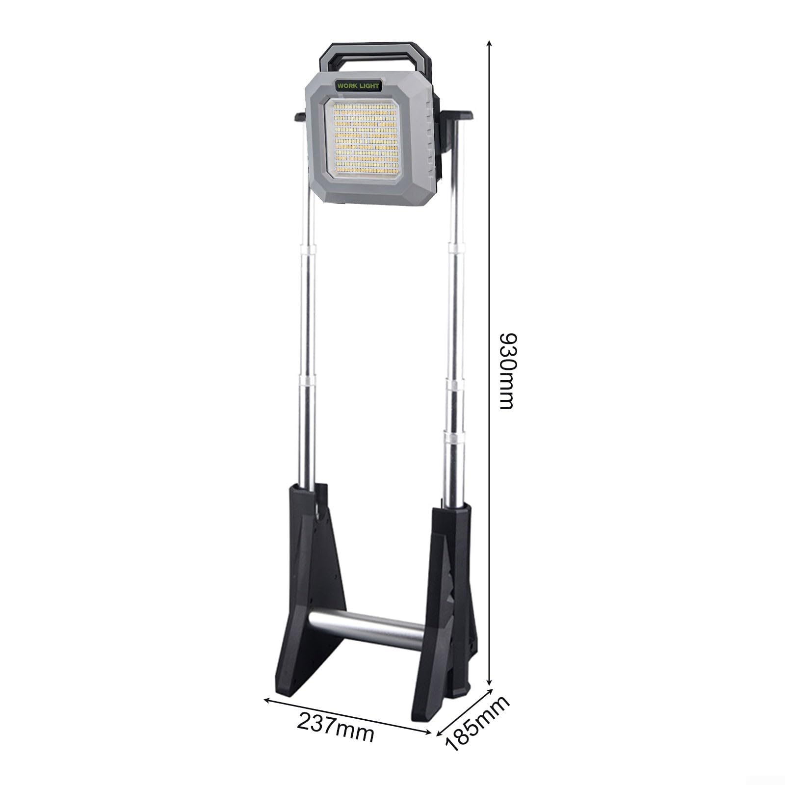 Lampada da lavoro a LED, ricaricabile, design telescopico, portatile e impermeabile (modello patch)