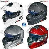RS-983 Bluetooth Klapphelm Motorradhelm Conzept Motorrad Modular Helm rueger, Größe:L (59-60), Farbe:Titanium Grey