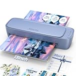 Qfun Plastifieuse A3 Thermique et Froid, Chauffage Rapide 9 in 1 Machine a Plastifier avec 30 Pochette pour A3 A4 A5 A6, Plastifieuse avec Papier Massicot et Arrondisseur pour École Bureau Famille