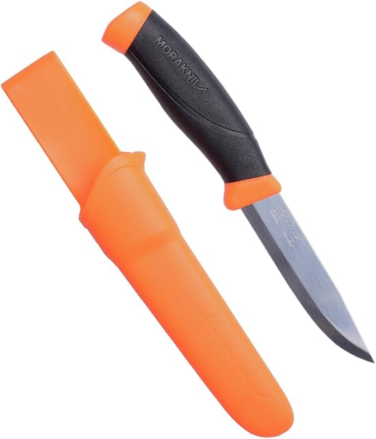 Mora 860f Companion nóż ratowniczy outdoorowy dostępny w kolorze pomarańczowym