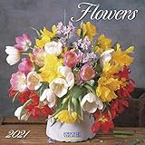  Flowers 2021: Broschürenkalender mit Ferienterminen. Blumen-Vielfalt. 30 x 30 cm - Wandkalender