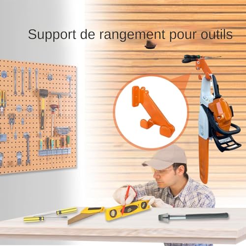 Rack rangement garage pour suspendre outil de jardinage sans encombre - 4