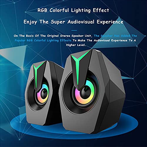 DHMKL Enceintes BibliothèQue Alimenté,Haut-Parleurs USB Filaires Bureau Subwoofer IndéPendant à Commande Filaire Haut-Parleurs D’Ordinateur RGB Cool Audio Bureau pour Ordinateur Portable - Les Beatles, Paul McCartney, John Lennon, RIngo Starr, George Harrison DHMKL Enceintes BibliothèQue Alimenté,Haut-Parleurs USB Filaires Bureau Subwoofer IndéPendant à Commande Filaire Haut-Parleurs D'Ordinateur RGB Cool Audio Bureau pour Ordinateur Portable – Image 5
