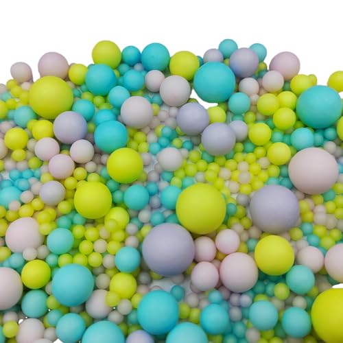 Image of Edible Pastel Sugar Pearls Candy Sprinkles 120G / 4.23Ounce Baking Cake Sprinkles Cupcake and Cake Topper Cookie Decorations Wedding Party Valentines Halloween Christmas Supplies