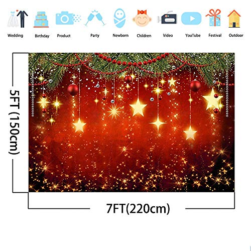 Avezano 7 x 5 ft Invernale Rosso e Albero di