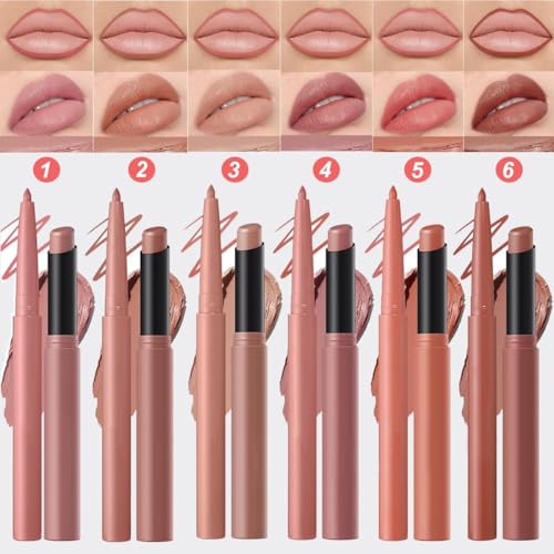 Image of Red Lip Liner Lipstick for Women, Lip Kit With Lip Liner Pencil Lip Stick Set, Waterproof Long Lasting Lipliner Lipstick, Transferproof Lip pencil Lip Crayon 11#