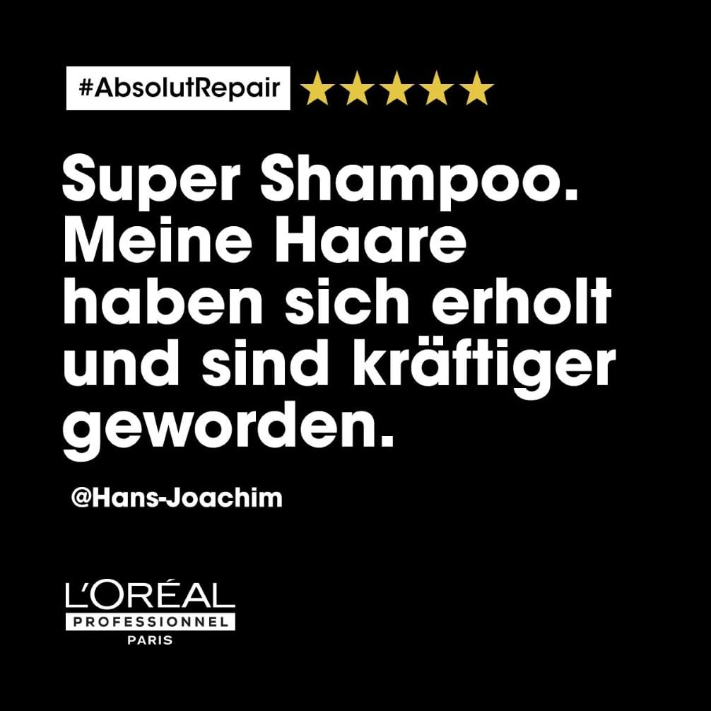 L'Oréal Professionnel Reparierendes Haarshampoo für strapaziertes und trockenes Haar, Mit Quinoa, Serie Expert, Absolut Repair Shampoo