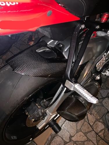 Garde-boue moto carbone S1000RR pour stopper projections de boue - 7