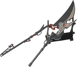 ゼンレスゾーンゼロ エレン ジョー 武器 ミニ 22cm 武器 棚 付き コスプレ小物 道具 萌えグッズ ゲームグッズ 装飾品 置物 飾り 武器 模型 工芸品 観賞用 記念品 贈り物 クリスマス 誕生日プレゼント (エレン 武器) [並行輸入品]