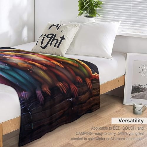 Plaid douillet couverture écureuil flannel douce pour vos soirées