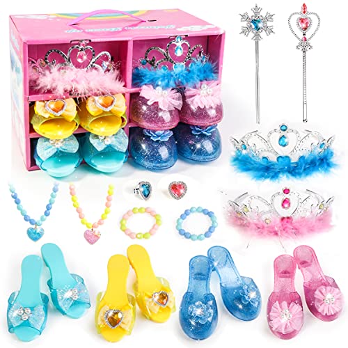 Princess Dress Up Shoes 4 Pairs Set Educational Toys