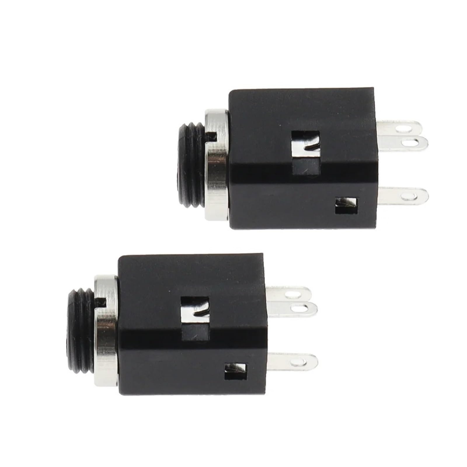 PJ-341 Lot de 5 connecteurs jack stéréo femelle 3,5 mm avec vis 3,5 mm 3 pôles