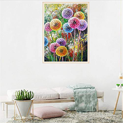 Eastdall Pintar Com Diamantes,DIY 5D Diamond Painting S10097 Dandelion 40x30 Full Drill Crystal Stra