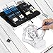 Sketch Pencils Set with Sketchbook, 41-Piece Professional Drawing Set and a 50-Sheet Pad for Kids, Teens And Adults, Complete Artist Kit Includes Pencils, Erasers, Pastels, A Handy Case etc.