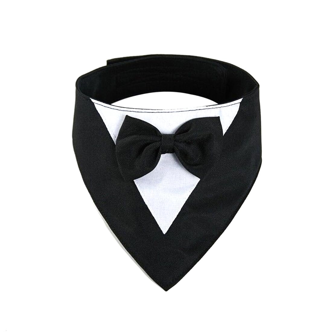 Bandana de Esmoquin para Perros traje de fiesta de boda para Pañuelos para La Cabeza Triangular para Mascotas para El Cuello de La Boda del Partido Corbata Ajustable para Mascotas