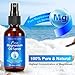 Magnesium Spray, Pure Magnesium Oil Spray for Feet, Natural Ingredient in Glass Bottle, Easy to Absorb and Use 1Pack