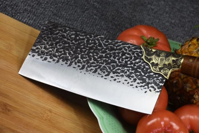 MAYiT Meat Cleaver Knife, Chopper Stainless Steel Cleaver Knife Household Bone Cutter Chopping Cutter Purpose Chef Knife Handmade Forged Butcher