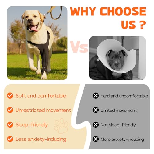 Image of Dog Recovery Sleeve for Front Leg- Single Dog Leg Sleeve to Stop Licking- Breathable Protection for Joint Pain, Elbow Injuries, Hot Spots, Surgery, Wound Care as Cone Alternative(Right,2XL)