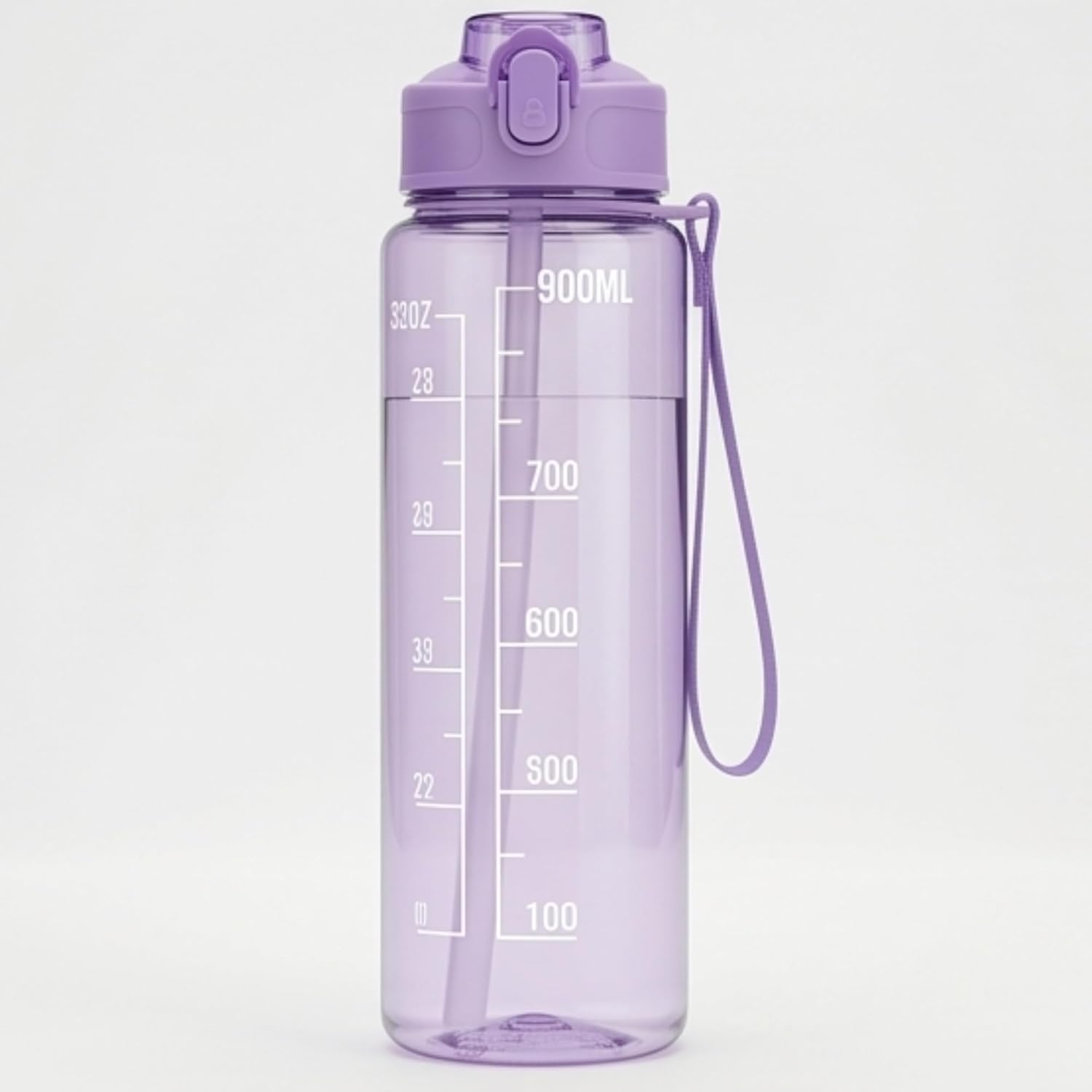 MKY Plastic Motivational Water Bottle 1 Litre Sipper Bottle For Adults With Time Measurement BPA Free Non-Toxic Water Bottle For Office,Water Bottle For Gym 900ML, Multicolor-image-42