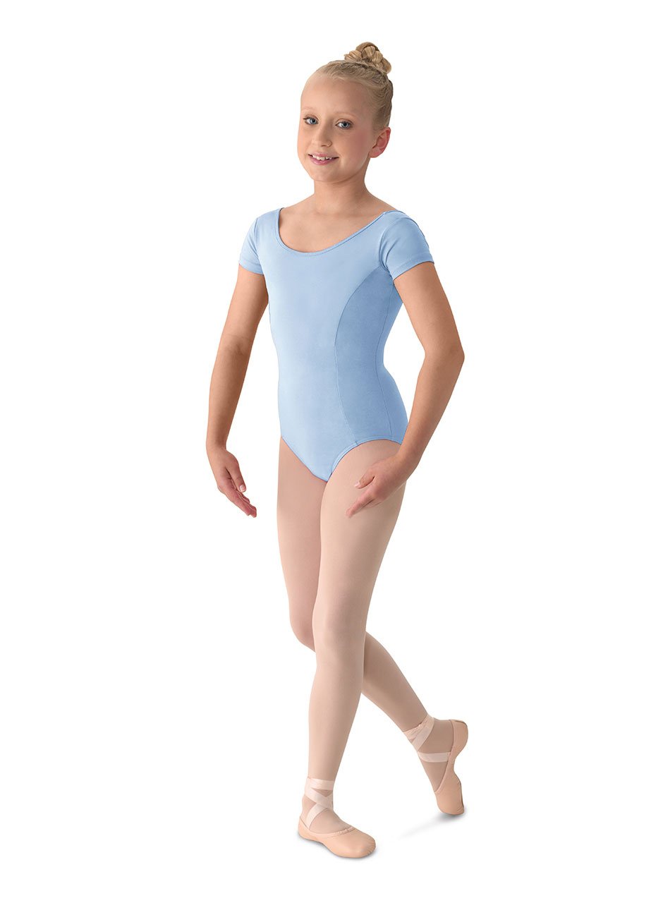 Mirella Girl's Princess Seam Cap Sleeve Dance Leotard