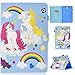 Price comparison product image UK-Cherry Galaxy Tab S4 10.5 Case, Flip PU Leather Wallet Tablet Case for Samsung Galaxy Tab S4 10.5-inch (Colored unicorn)