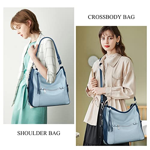 Image of Over Earth Hobo Purses and Handbags for Women Genuine Leather Shoulder Bag Crossbody Purse