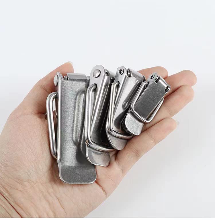 Miniatura 5 de (10 PCS) (S) Pequeño acero inoxidable Spring Toggle Latch Caja de madera Draw Pestillo Gabinete