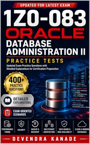 1Z0-083 Oracle Database Administration II Practice Tests: Updated Exam Practice Questions with Detailed Explanations for Certification Preparation (Global Exam Practice Tests)