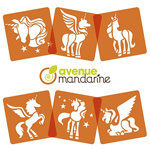 Avenue Mandarine PO006O - Kit di 6 stencils