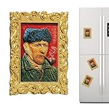 Magnets décoratifs élégants: Ces magnets de réfrigérateur à l'inspiration vintage mettent en scène des designs de tableaux mondialement connus. Ils insufflent élégance et créativité dans votre cuisine ou votre bureau, rehaussant facilement l'attrait esthétique de ces espaces de vie par une expression artistique classique et inspirante.