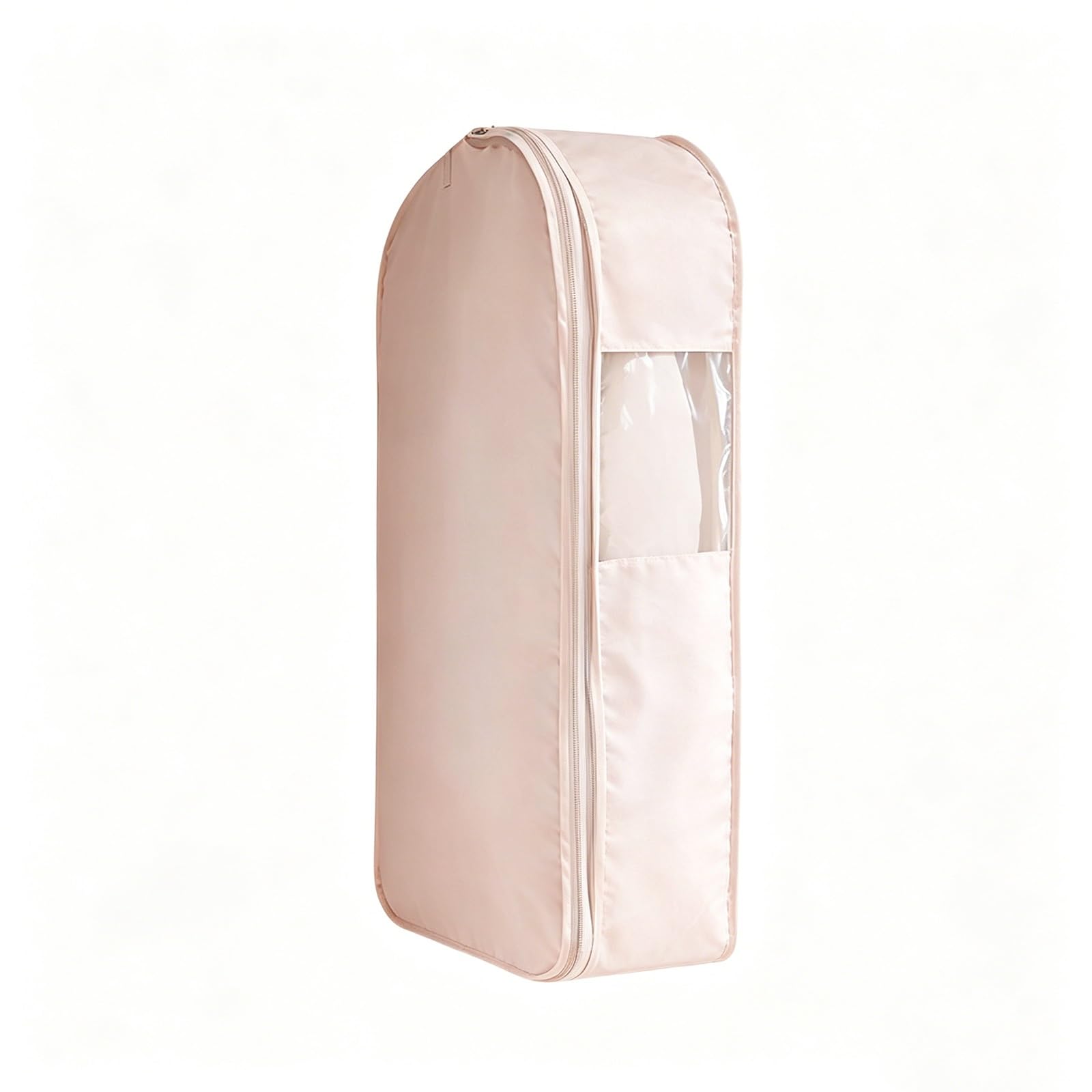 Space Saving Hanging Garment Bag with Zipper, Hanging Dust Cover for Clothing, Dust Cover Clothes Bags for Down Coat, Suits(Pink,58 * 30 * 110cm/23 * 12 * 43in)