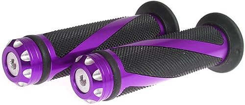 Par de empuñaduras universales para manillar de motocicleta con agarre izquierdo de 78 pulgadas y agarre derecho de 1 pulgada (morado) Par de empuñaduras universales para manillar de motocicleta con agarre izquierdo de 78 pulgadas y agarre derecho de 1 pulgada (morado)