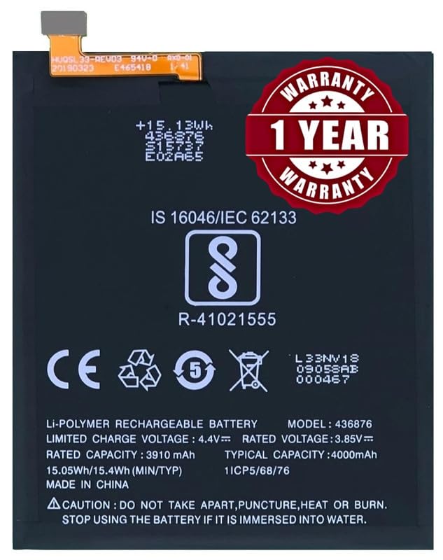 Original 436876 Battery for Tenor E 10.or E/Tenor G 10.or G - (4000 mAh) - (1 Year Warranty).