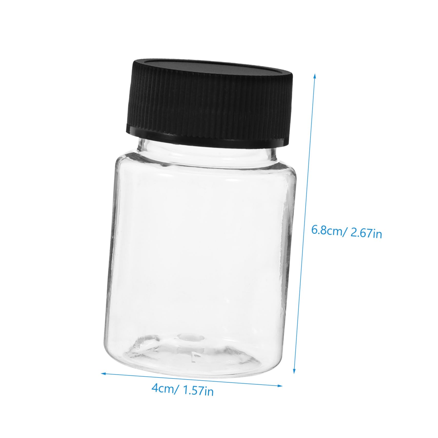 Alipis 12 Pack Wide Mouth Sampling Bottles 50ml Plastic Sample Dropper Bottles Little Bottles Lids for Lab Travel