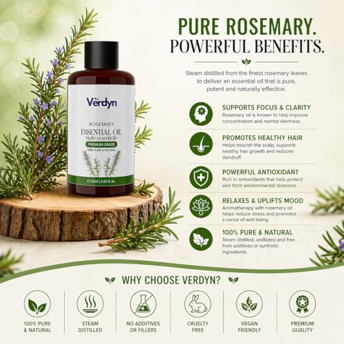 Aceite Esencial Romero 60 ml Puro y Natural miniatura 2