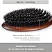 BESTOOL Hair Brush, Boar Bristle Hair Brushes for Women Men Kids, Boar Bristle Brush for Hair Smoothing, Everyday Brush Enhances Shine & Health