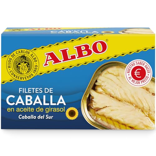 ALBO - Filete de Caballa en Aceite de Girasol 170 g
