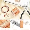 Modacraft 18 Gauge Copper Wire for Jewelry Making with 4 in 1 Plier, 65Ft/1mm Craft Beading Pure Bare Copper Wire for Jewelry Making Supplies and Crafting #4
