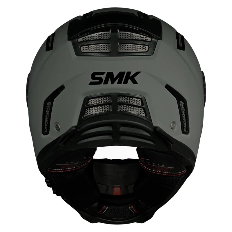 Image of SMK Agnar Full Face Helmet, Dual Visor, Clear Pinlock 70 Ready, ISI , Dot & Ece 22.06 Certified
