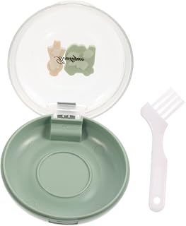 COOLHIYA Caixa De Armazenamento De Dentaduras Estojo Pequeno Retentor Estojo Retentor De Recipiente Copos Bonitos Para Dentaduras Copo De Dentadura Com Tampa Estojos Retentores Retentores