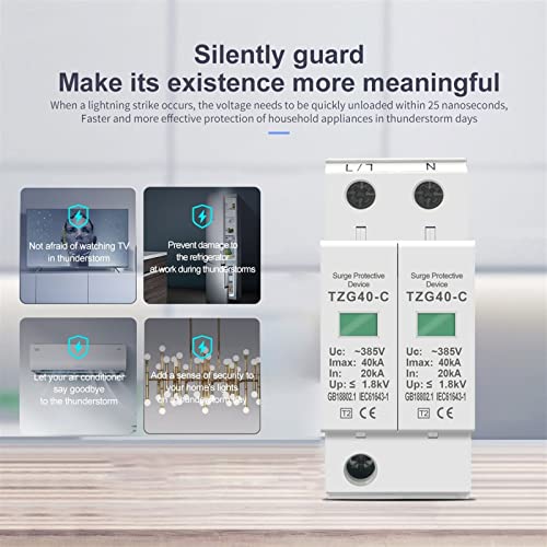 Protection contre les surtensions AC 2P 275V avec capacité 10-20KA