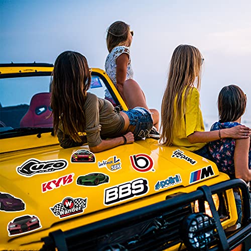Adesivos e decalques JDM, pacote com 200 adesivos JDM pacote para garrafas de água de carro capacete
