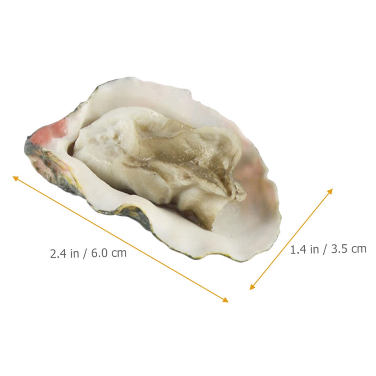 SKISUNO 8-teiliges Set Künstliche Austern - Realistische Meeresfrüchte Deko Aus PVC Für Schaufenster & Dekoration