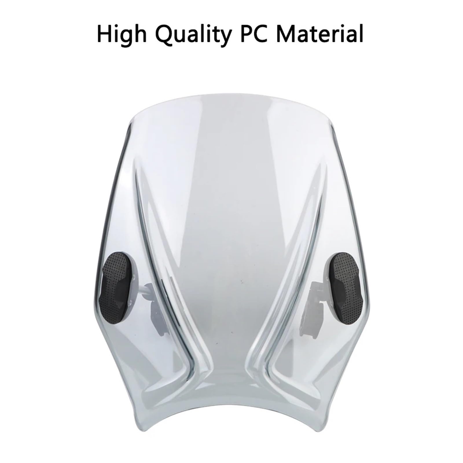 Przednia szyba motocyklowa Szyba motocyklowa do motocykla ulicznego Uniwersalny spoiler szyby przedniej(Light Gray)