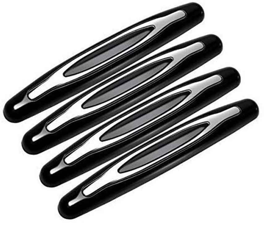 Baikewei 4-Piece Car Door Protection Bumper, Edge Guard Protector, Anti-Collision, Anti-Scratch, Truck & SUV, Black