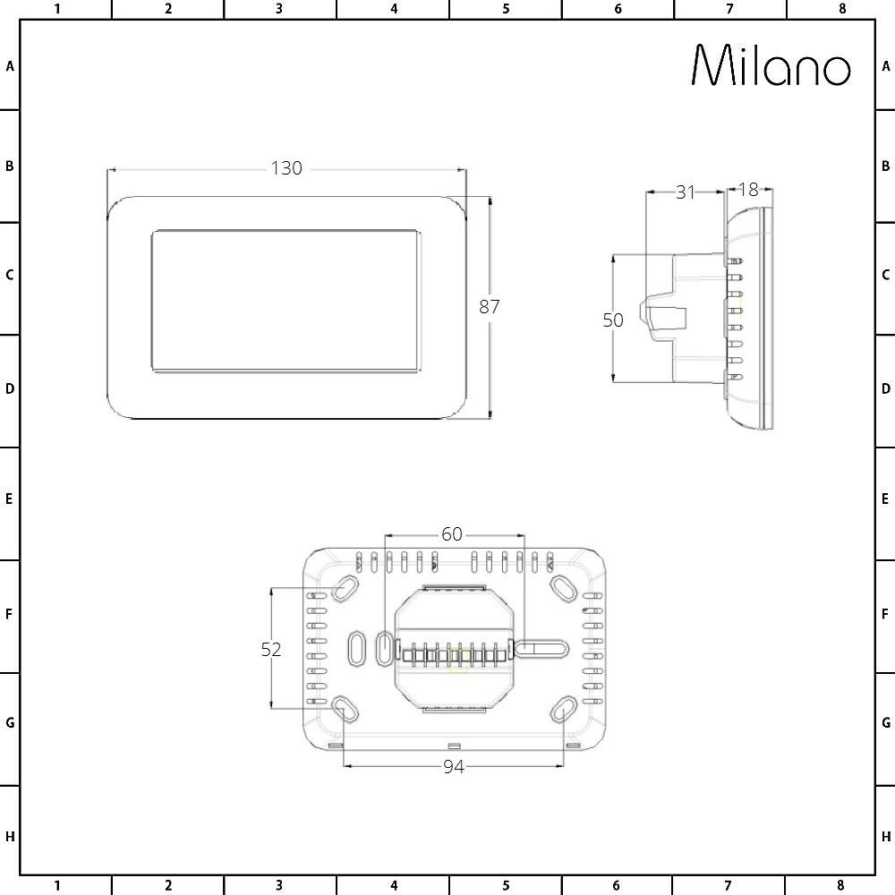 Milano Connect - Wi-Fi Touchscreen Programmable Temperature Control Heating  Thermostat - Google Home and Amazon Alexa Compatible : Amazon.co.uk: DIY u0026  Tools