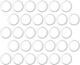 Ipetboom 30pcs Aquarium Floating Ball Clear Plastic Balls Mini Clear Baubles Aquarium Diver Ornament Plastic Fillable Container Fish Tank Ball Ornament Home Decor Christmas Decoration