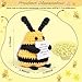 Maziky Funny Positive Bee Mini Crochet Bee with Positive Affirmations Cards for Inspirational Novelty Gifts and Party Decorations