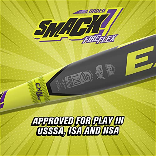 Easton Smack Slowpitch Softball Bat, End Loaded, 12.75 In Barrel, Usssa, Isa & Nsa, 34In X 27.5Oz #TOP6